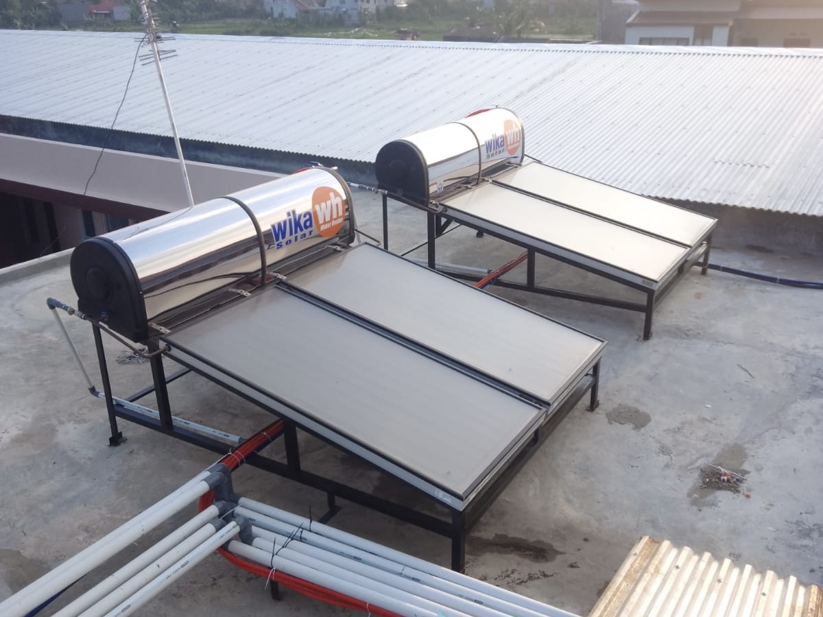 Pemasangan di atas Dak Beton